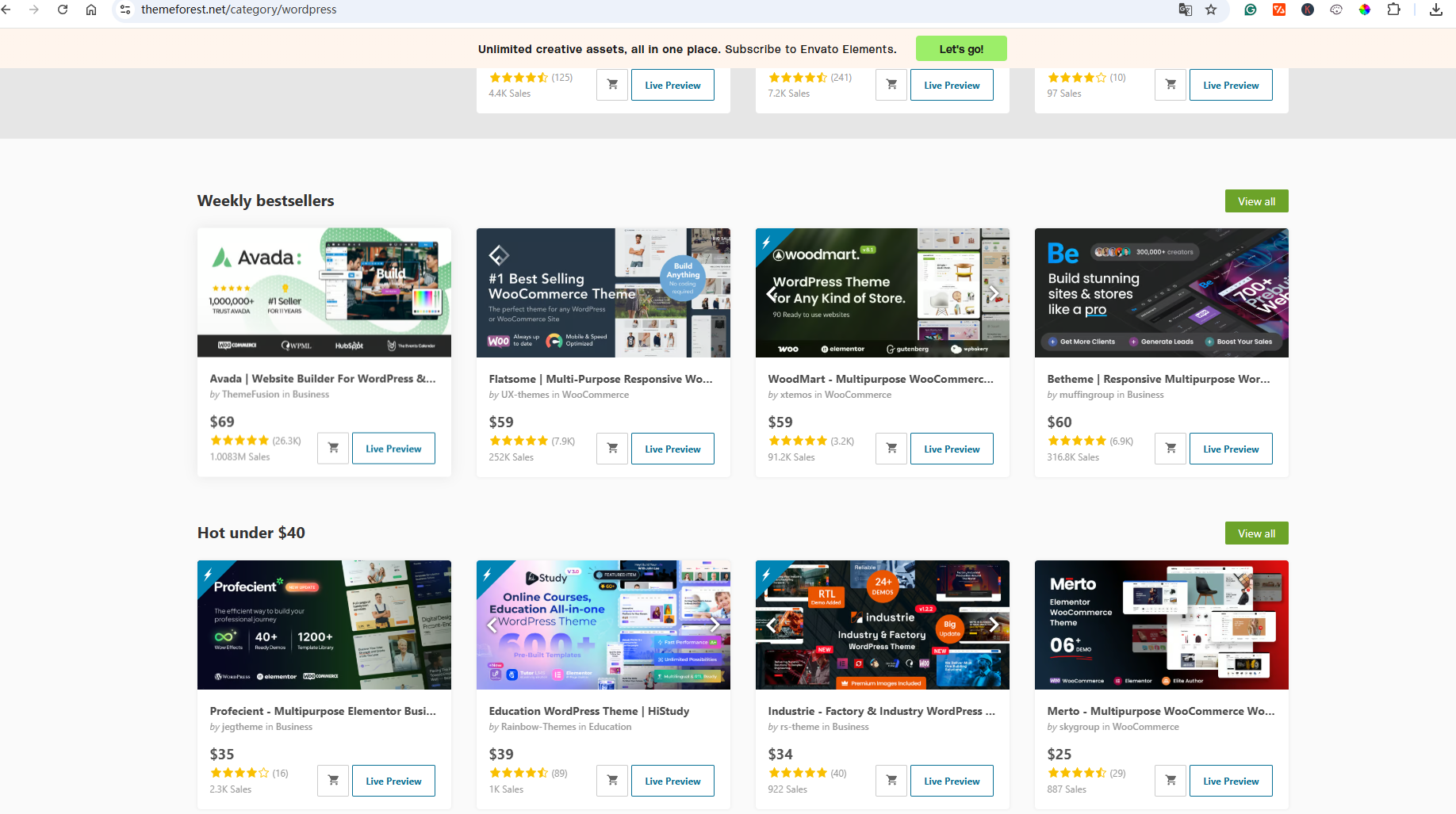 Website Template in themeforest