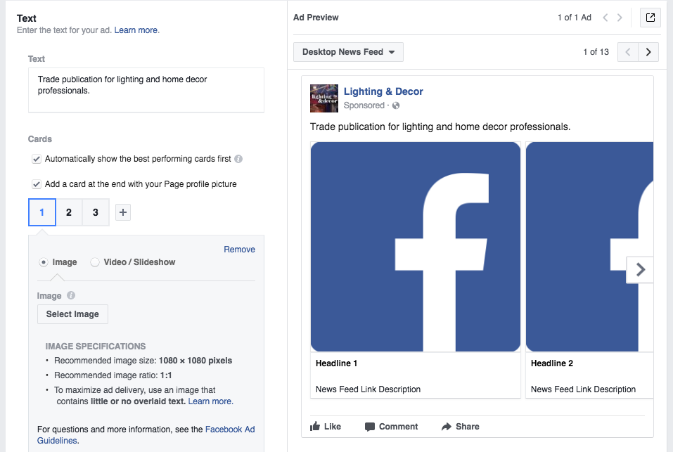 Facebook Ad Preview Tool