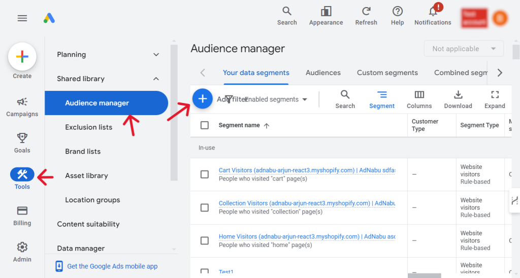 Building and Uploading Audience Lists for performance ads example