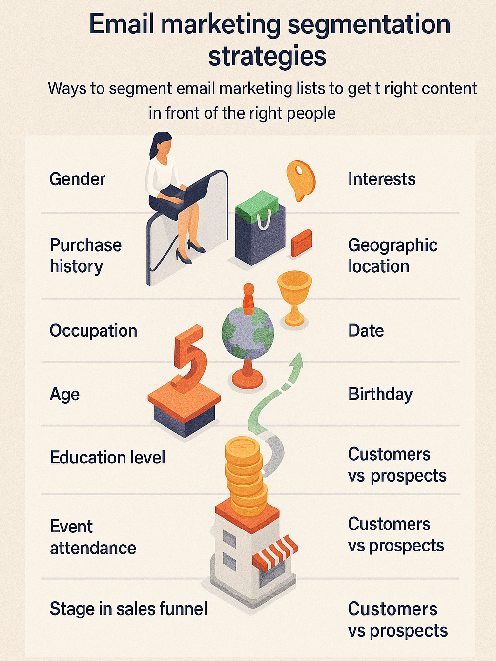 Email marketing user segmentation strategies