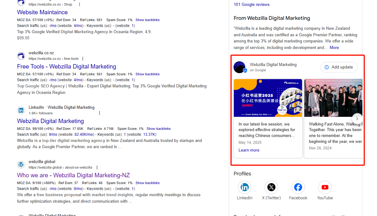 place where you can update google my business profile  post 