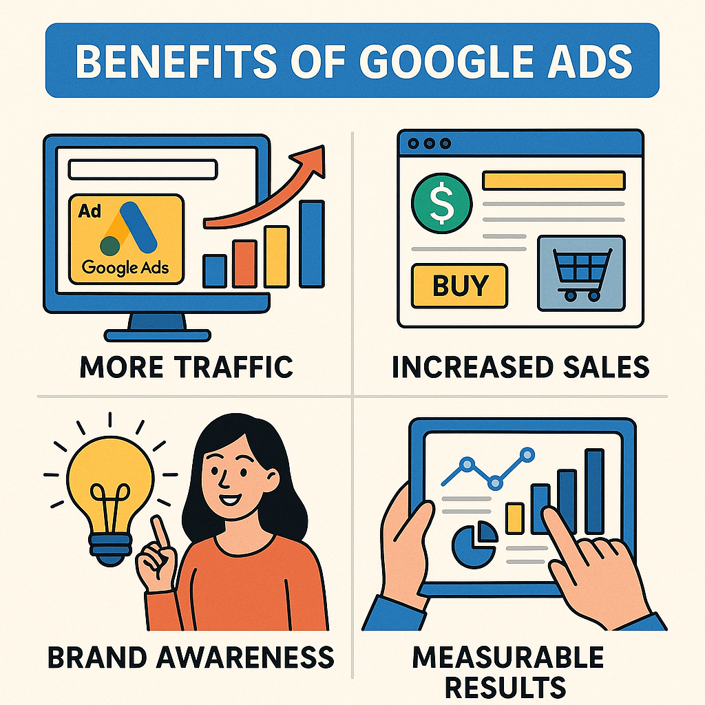 top 4 benefit of google ads
