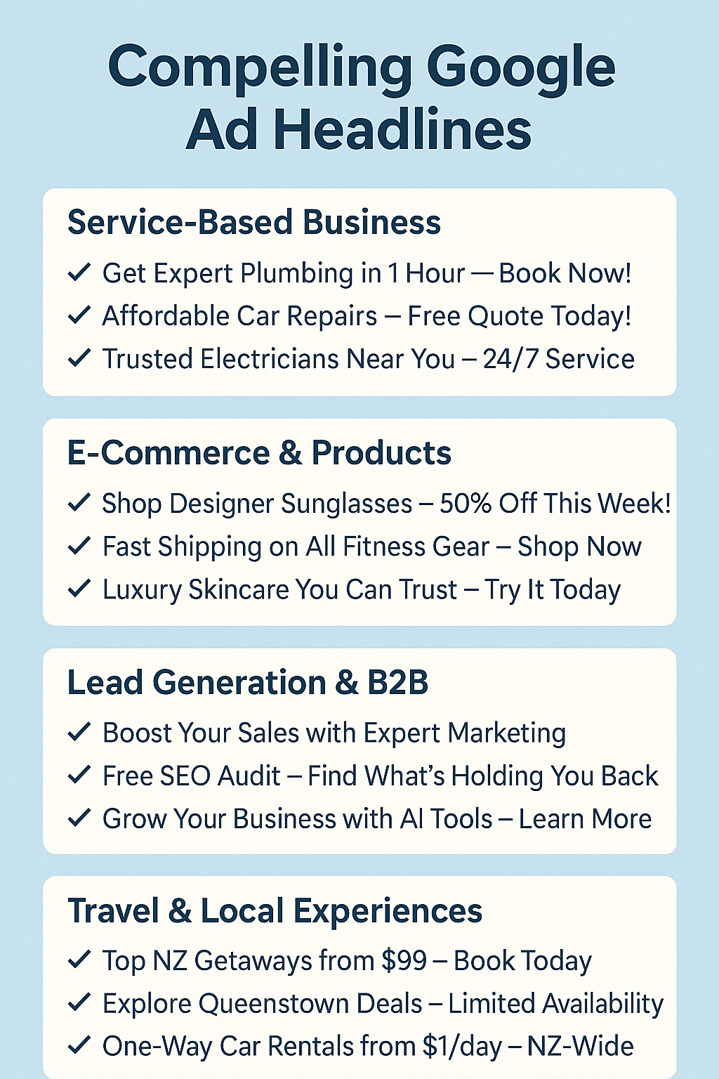compelling google ads example