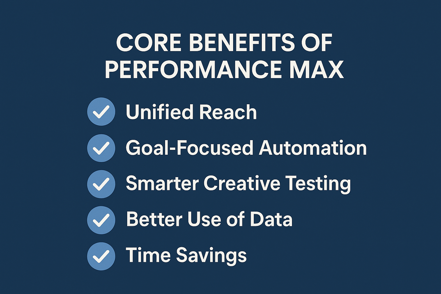 core benefit of performance max ads
