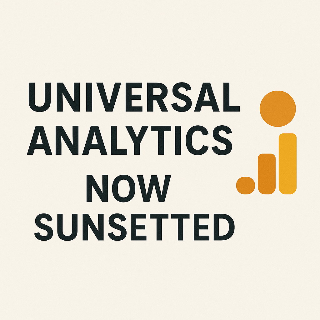 Universal Analytics is now no longer working image