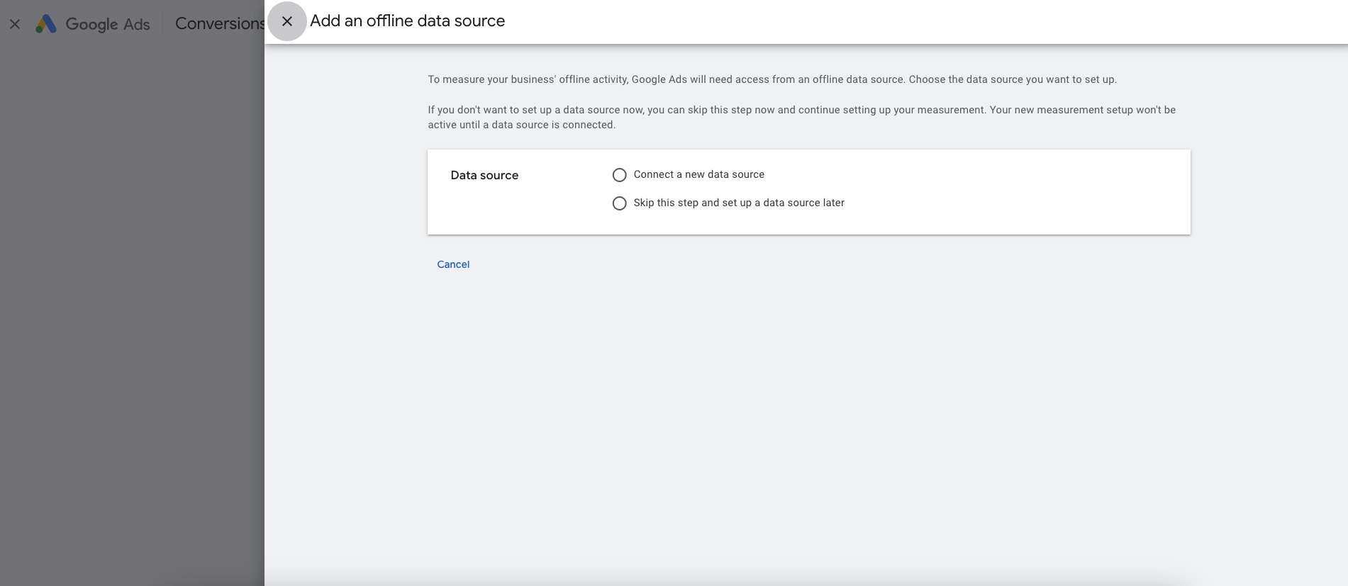 google ads set up offline conversion tracking example