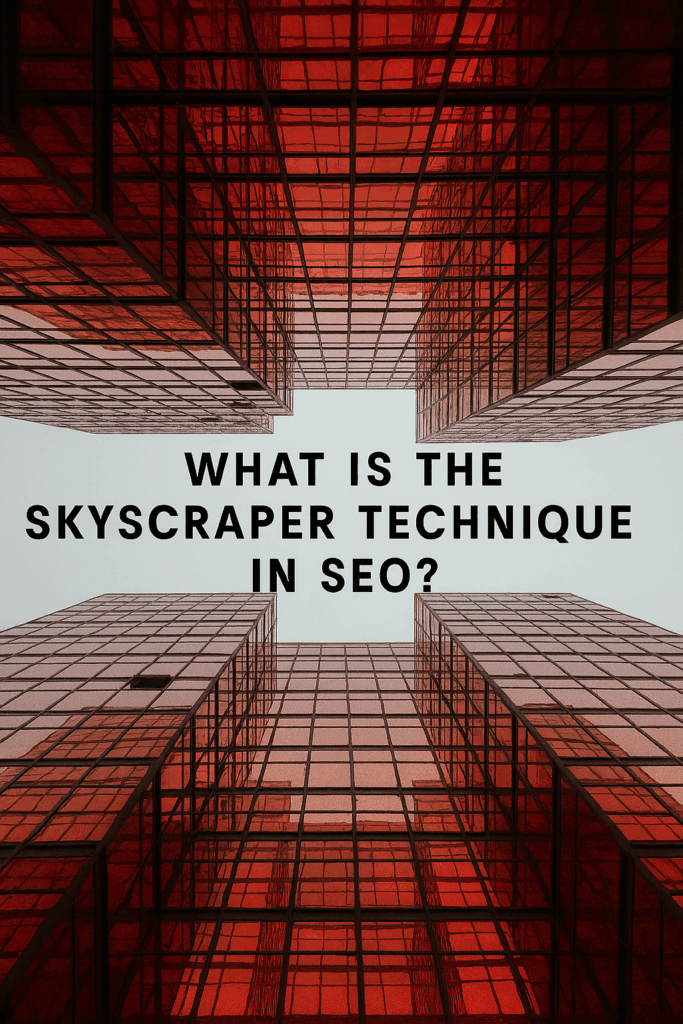 what is the skyscraper technique in seo banner image