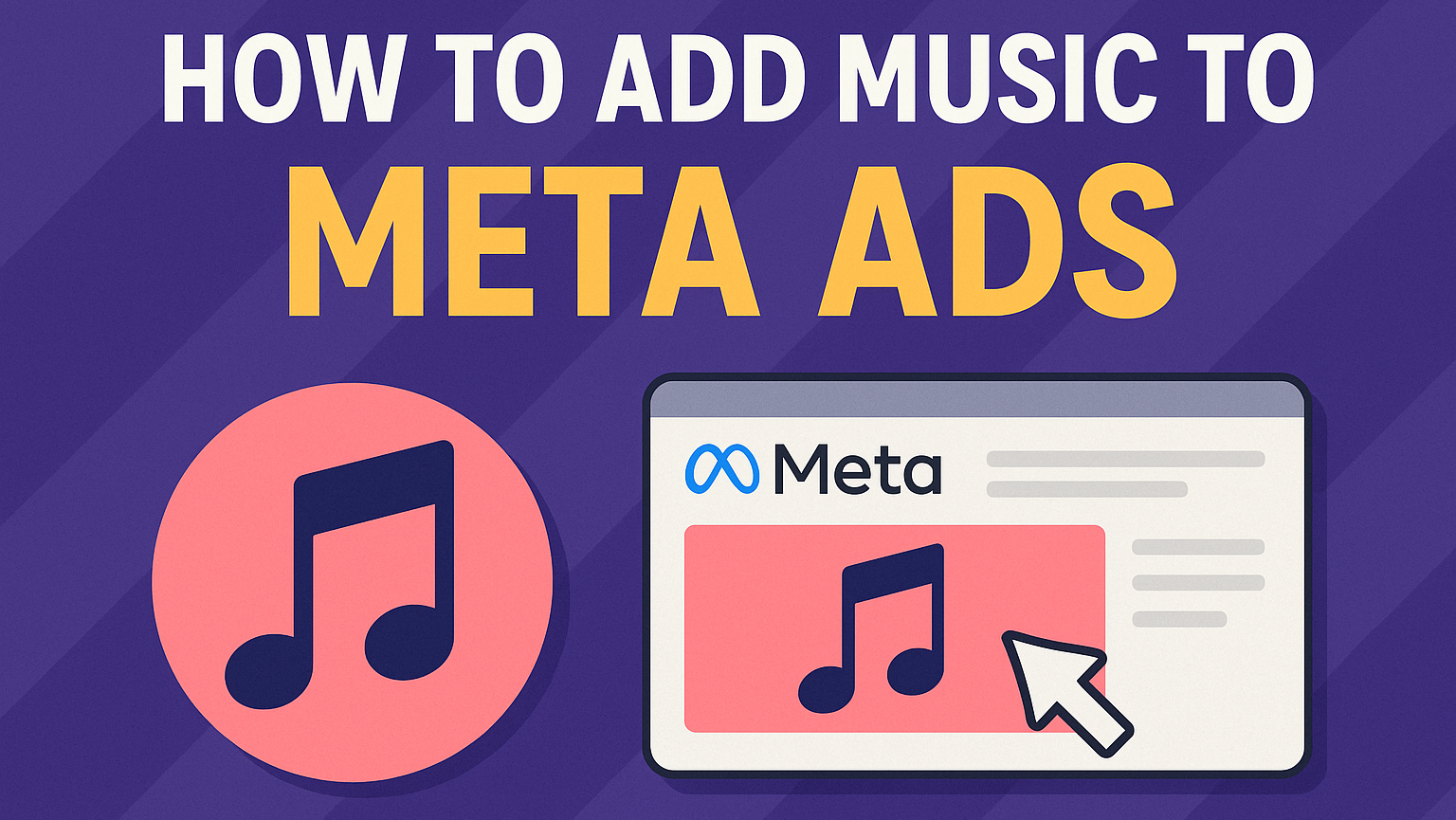 how to add music to meta ads banner image