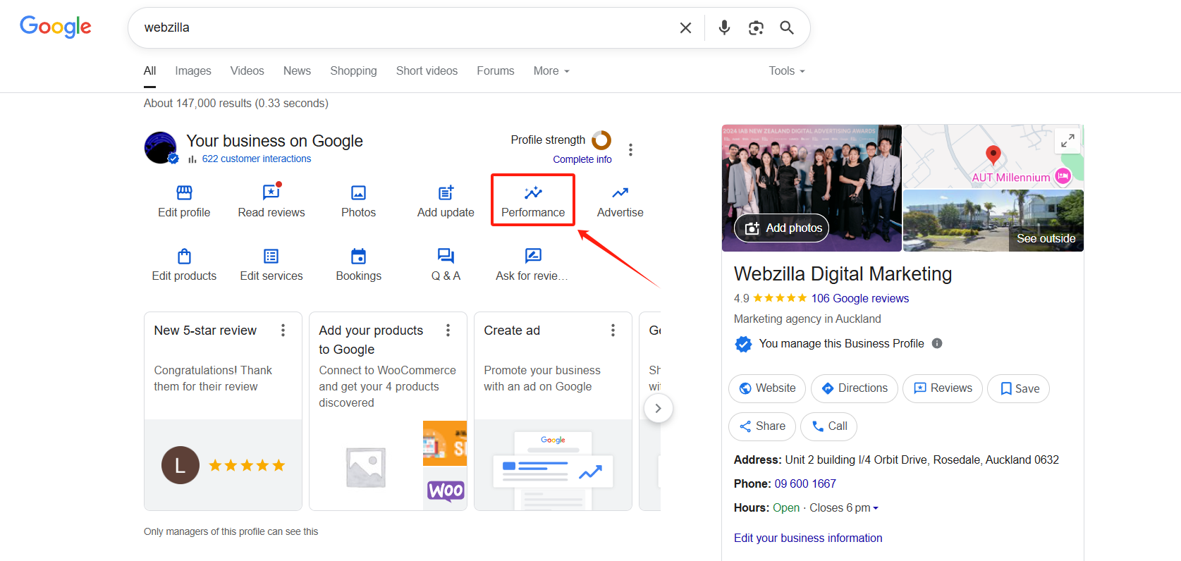 where to find out google my business performance