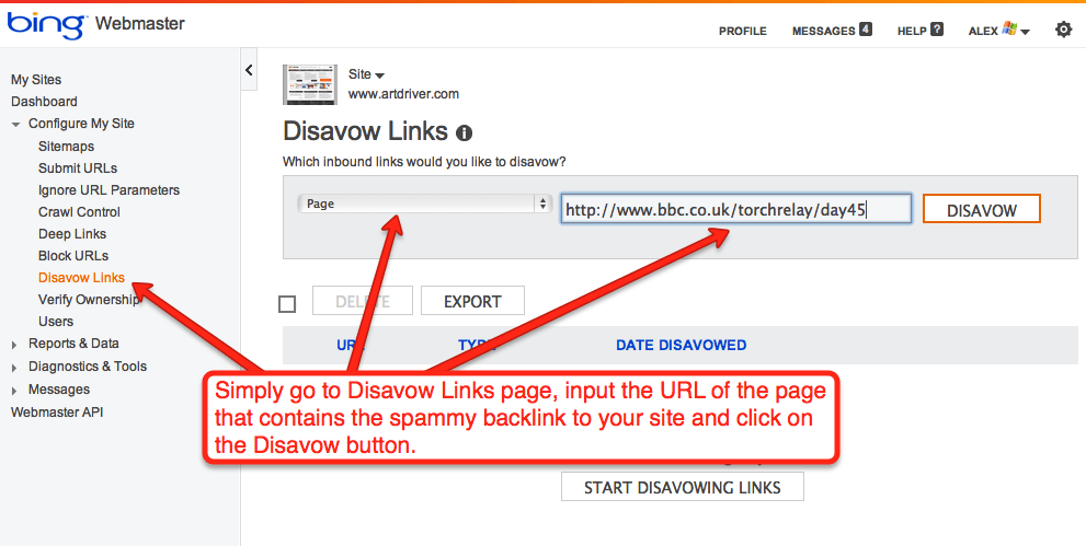 Bing Disavow links tool and negative SEO