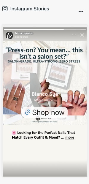 Instagram Story ads example